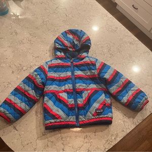 Patagonia Reverisble toddler jacket tribal rare